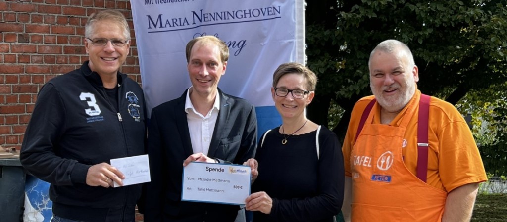 MElodie ersingt 500 Euro für die Tafel&nbsp;Mettmann